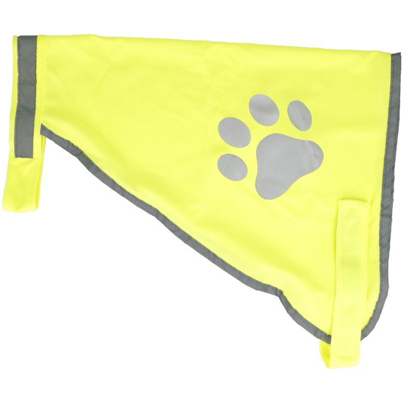 FIRST AID ONLY Veiligheidsvest voor honden met pootafdruk, geel, maat L